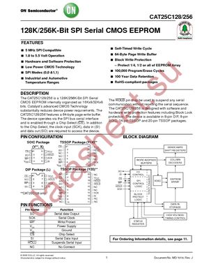 CAT25C128VI datasheet  